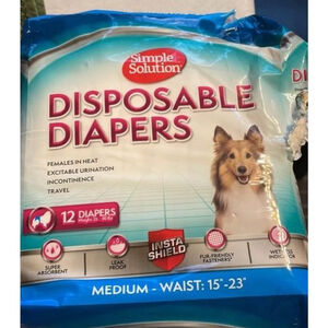 medium pet diapers